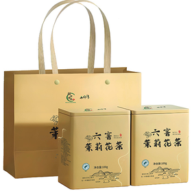 壮乡桂品 六窨茉莉花茶100g/罐*2罐/组
