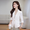 「自」全新升级【铂金会员146/天猫199/差价53】(83014)洛诗琳气质蕾丝西装外套女2026春夏新款七分袖薄款通勤上衣 商品缩略图2