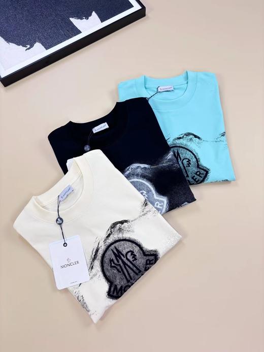 F040315夏季新款复古字母刺绣男女同款时尚百搭舒适亲肤短袖T恤 商品图1