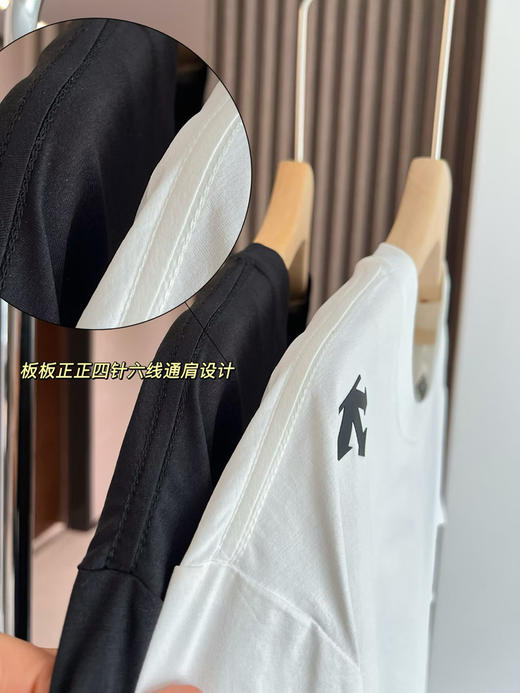 青岛工厂外贸原单迪桑特 情侣抗菌速干运动圆领短袖T恤，黑白两色，两个款 商品图4