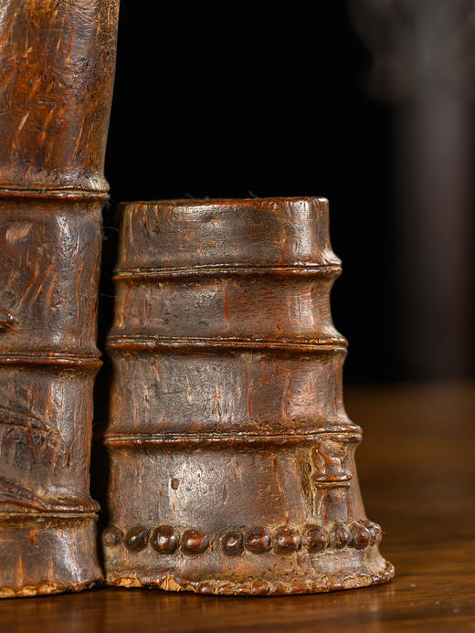 清	竹雕竹节工笔插 商品图3