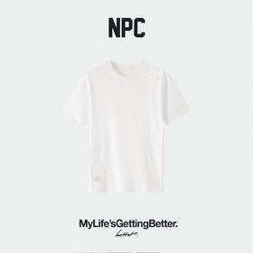 NPC潮牌CleanFit极简穿搭圆领短袖T恤亲肤云感糯米绒夏季NP62TE08