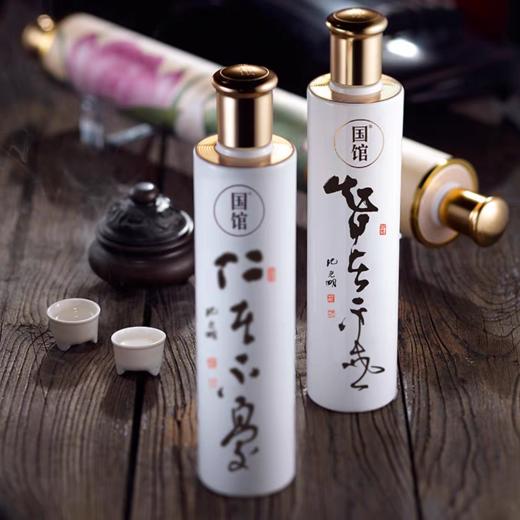 国馆-卷轴中国荷花礼盒（浓香型白酒） | 500ml*2 52%vol，清仓价199元 商品图0