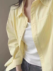 长袖衬衫休闲百搭纯色基础款外穿打底 商品缩略图4