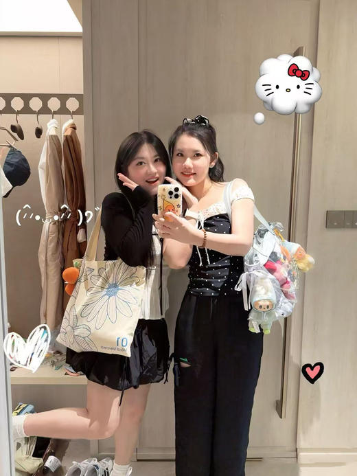 纯元！出韩国订单！Mardi雏菊复古印花帆布包 单肩包！ 商品图5