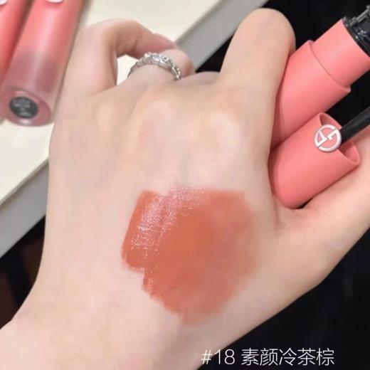 【上新特惠】阿玛尼新品粉管唇釉缎光版 #18 #19 #20红管口红4ml 商品图7