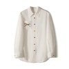 品牌直发！【百年意大利FUSARO苎麻衬衣】宽松落肩衬衫 通勤休闲百搭长袖衬衣  商品缩略图4