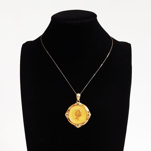 【天然正品】1994年伊丽莎白二世女王/袋鼠纪念币金币钻石吊坠57.2*43.1*5.0MM（皆取最大值）260326NJS33 商品图6