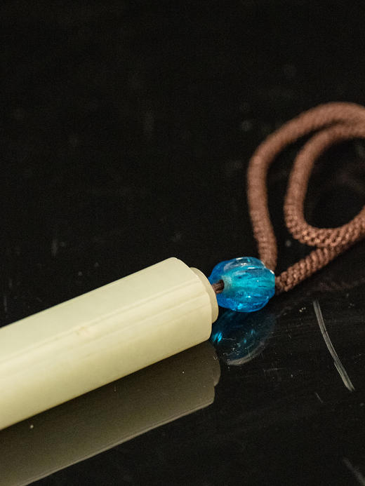 清	白玉勒子把件 商品图2