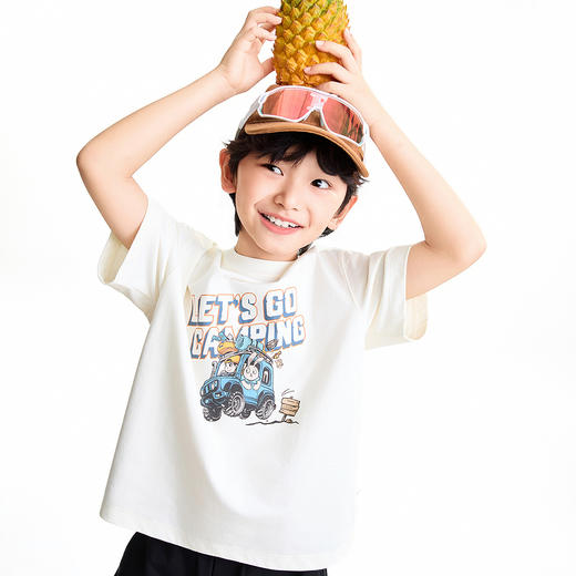 【实体店同款】男童圆领短袖针织衫夏季新款安奈儿童装AB621136 商品图3