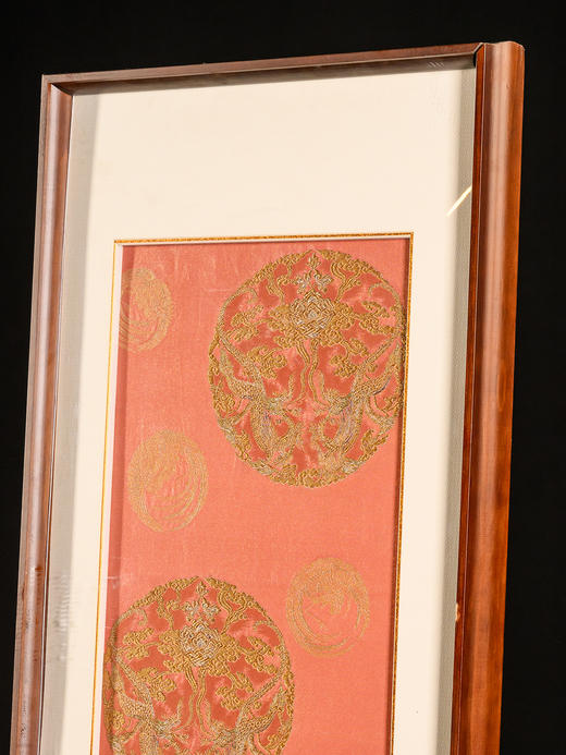 清	龙凤纹织锦挂屏 商品图2