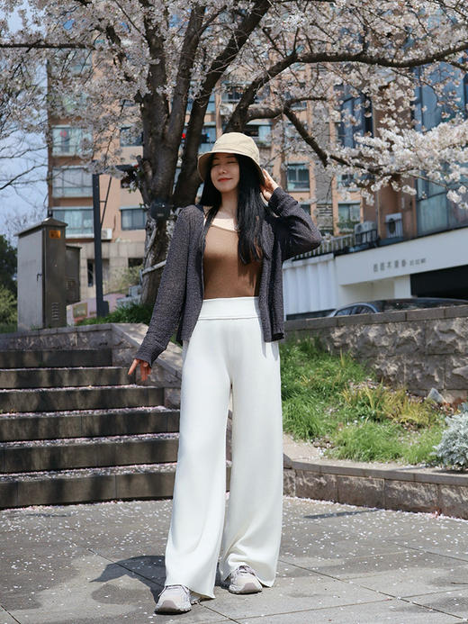 白色SM码/黑色S码预售10-15天【MaxMara同款  阔腿长裤】预售5-7天 拉满细节的高级感 独家定制凉感面料  藏肉显高！ 商品图3