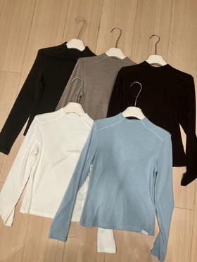 【门店同款】ENJOY冬季简约半高领修身打底衫 167143732