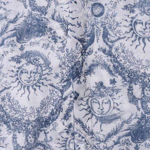 SDSA男装2026新款高贵轻奢复古新中式太阳神满印垂感长袖衬衫百搭 商品图3