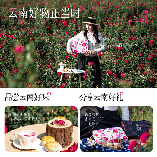 【预售】现烤头水花玫瑰鲜花饼  9枚礼盒装  嘉华鲜花饼 商品图9