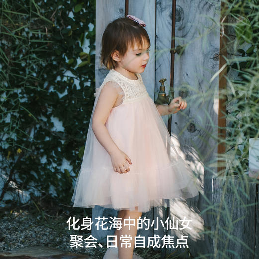 【宝宝服饰】嫚熙童装儿童连衣裙女童2026夏季女宝周岁礼服长裙天丝亚麻公主裙 商品图1