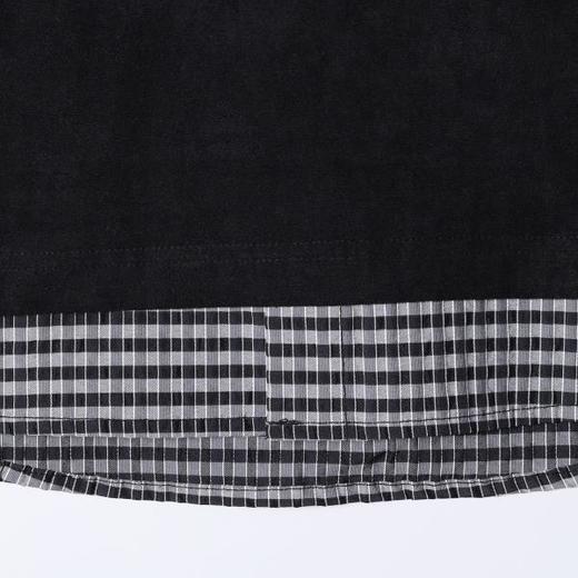 SDSA男装2026新款做旧假两件短袖T恤拼接下摆宽松圆领休闲上衣 商品图3