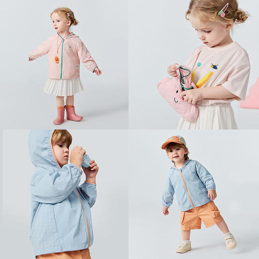 [小海风]迷你巴拉巴拉男女童防晒衣宝宝造型凉感收纳成包UPF50+ 商品图4