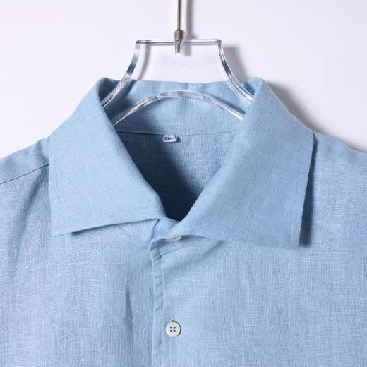 SDSA男装2026新款轻奢日系简约纯色亚麻短袖衬衫百搭透气舒适上衣 商品图4