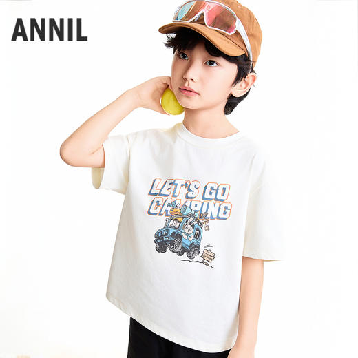 【实体店同款】男童圆领短袖针织衫夏季新款安奈儿童装AB621136 商品图2