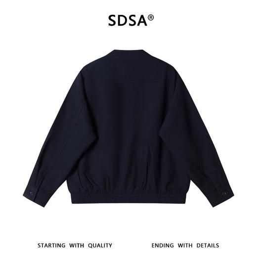 SDSA男装2026新款高贵立领单排扣棒球夹克宽松松紧收腰休闲上衣 商品图4