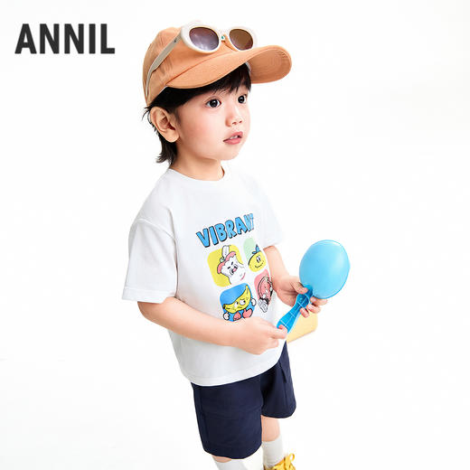 【实体店同款】男童圆领短袖针织衫夏季新款安奈儿童装XB621268 商品图2