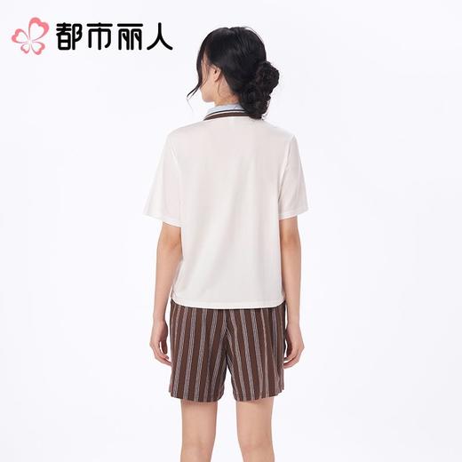 都市丽人女士睡衣天丝棉家居服短袖短裤棉质短袖套装LHC2H6 商品图5