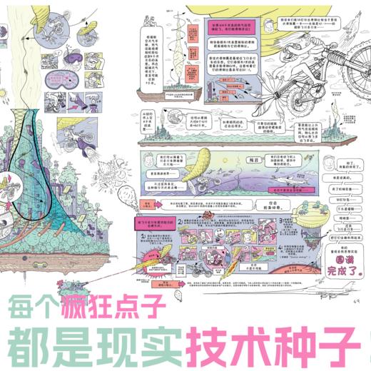 超野：野性城市超级爆改计划（精装）。1000余幅手绘插图+100多项荒谬发明，新西兰“点子王”的自然狂想，用最疯的办法救地球！ 商品图8