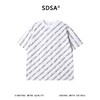 SDSA男装2026新款斜纹星星印花短袖T恤肌理感宽松圆领休闲上衣 商品缩略图0