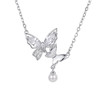 【宏艺珠宝】蝶舞清辉·银s925项链 商品缩略图0