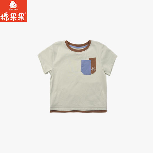 棉果果夏季新品男童纯棉凉感短袖T恤M212140226369 商品图0