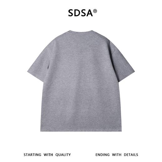 SDSA男装2026新款高贵轻奢立体钩花花朵短袖T恤宽松圆领休闲上衣 商品图4