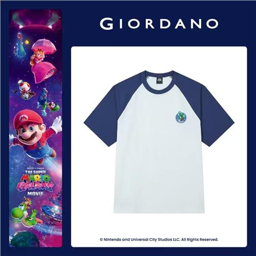 佐丹奴男装【超级马力欧兄弟联名款】索罗娜撞色拼接短袖T恤衫01096357 商品图4