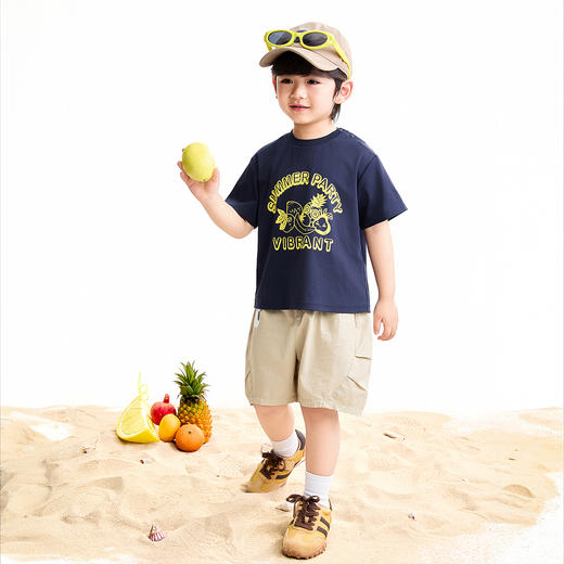 【实体店同款】男童圆领短袖针织衫夏季新款安奈儿童装XB621173 商品图6