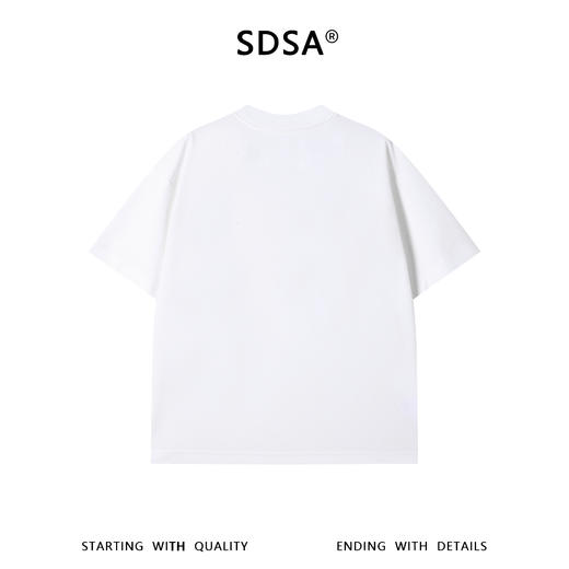SDSA男装2026新款高贵轻奢潮牌重工烫钻设计圆领短袖T恤百搭上衣 商品图3
