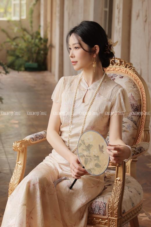 【门店同款】ENJOY夏季“游园戏梦”烟粉玉棠连衣裙 171143495 商品图4