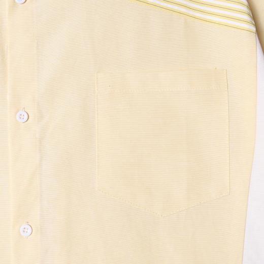 SDSA男装2026新款高贵轻奢美式复古拼接衬衫条纹撞色宽松短袖衬衫 商品图3