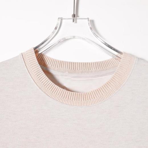 SDSA男装2026新款高贵轻奢座线迹彩石装饰宽松短袖T恤百搭时尚 商品图1