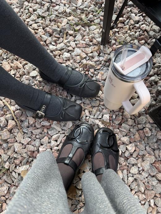 香奈儿 升级版中古款康鹏系列一字带玛丽珍平底鞋芭蕾鞋 商品图2