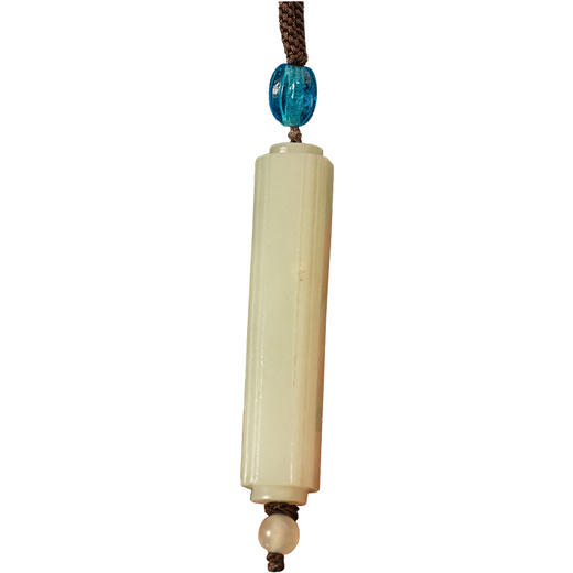 清	白玉勒子把件 商品图5