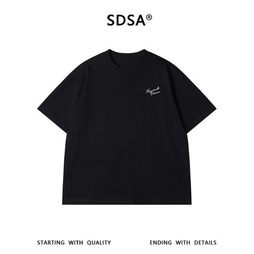 SDSA男装2026新款小字母签名印花短袖T恤简约宽松圆领休闲上衣 商品图0