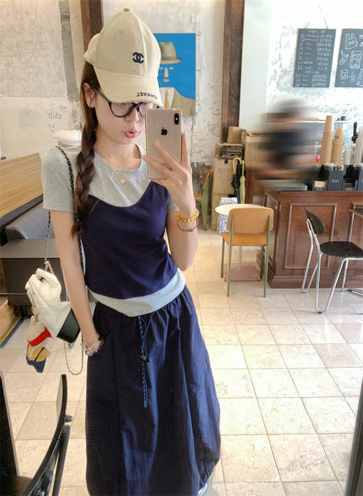 <曾小咸推荐>现货秒杀！假两件短袖T 日常119.99/件 立减60 秒杀59.99/件！ 商品图2