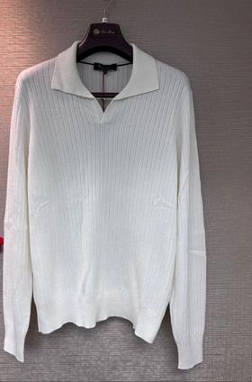 男款polo领长袖针织衫ba015