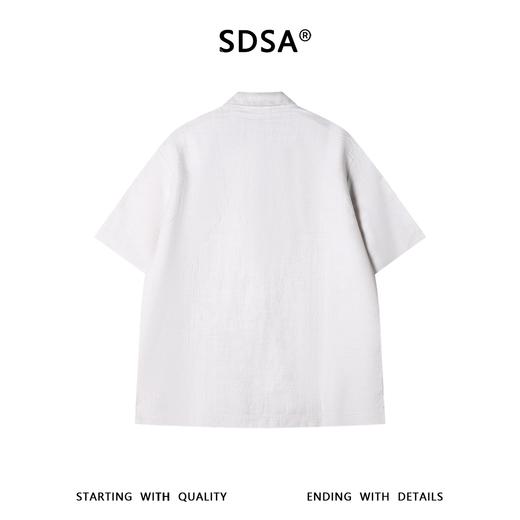 SDSA男装2026新款高贵轻奢半开拉链Polo衫宽松翻领休闲上衣 商品图4