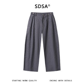 SDSA男装2026新款高贵轻奢高街设计纯色明线直筒牛仔裤百搭上衣