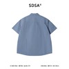 SDSA男装2026新款高贵轻奢基础款宽松短袖衬衫弧形下摆休闲上衣 商品缩略图4