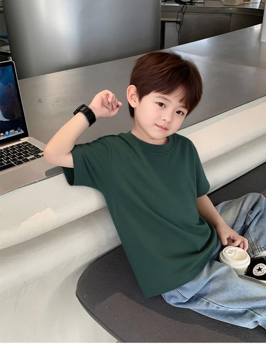 【39.9元/2件起】230g克纯棉亲子T恤可穿200斤儿童款男款女款夏季短袖 商品图5