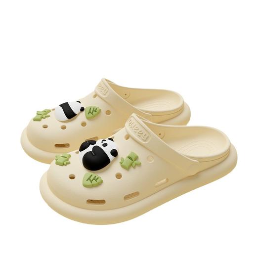 【软乎乎❗久穿不累脚】洞洞鞋女款夏季外穿踩屎感居家室内防滑软底透气卡通熊猫包头拖鞋。ri 商品图3