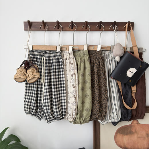 【39.9元/2件任选】儿童防蚊裤夏季男童休闲裤透气女童花花裤夏季裤子喜林贝尔 商品图0