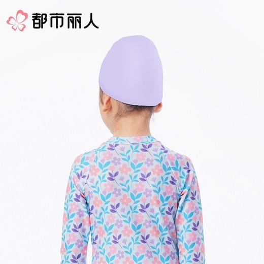 都市丽人男女童印花涤泳布泳衣配件儿童泳帽童装泳帽JSCAM1 商品图2